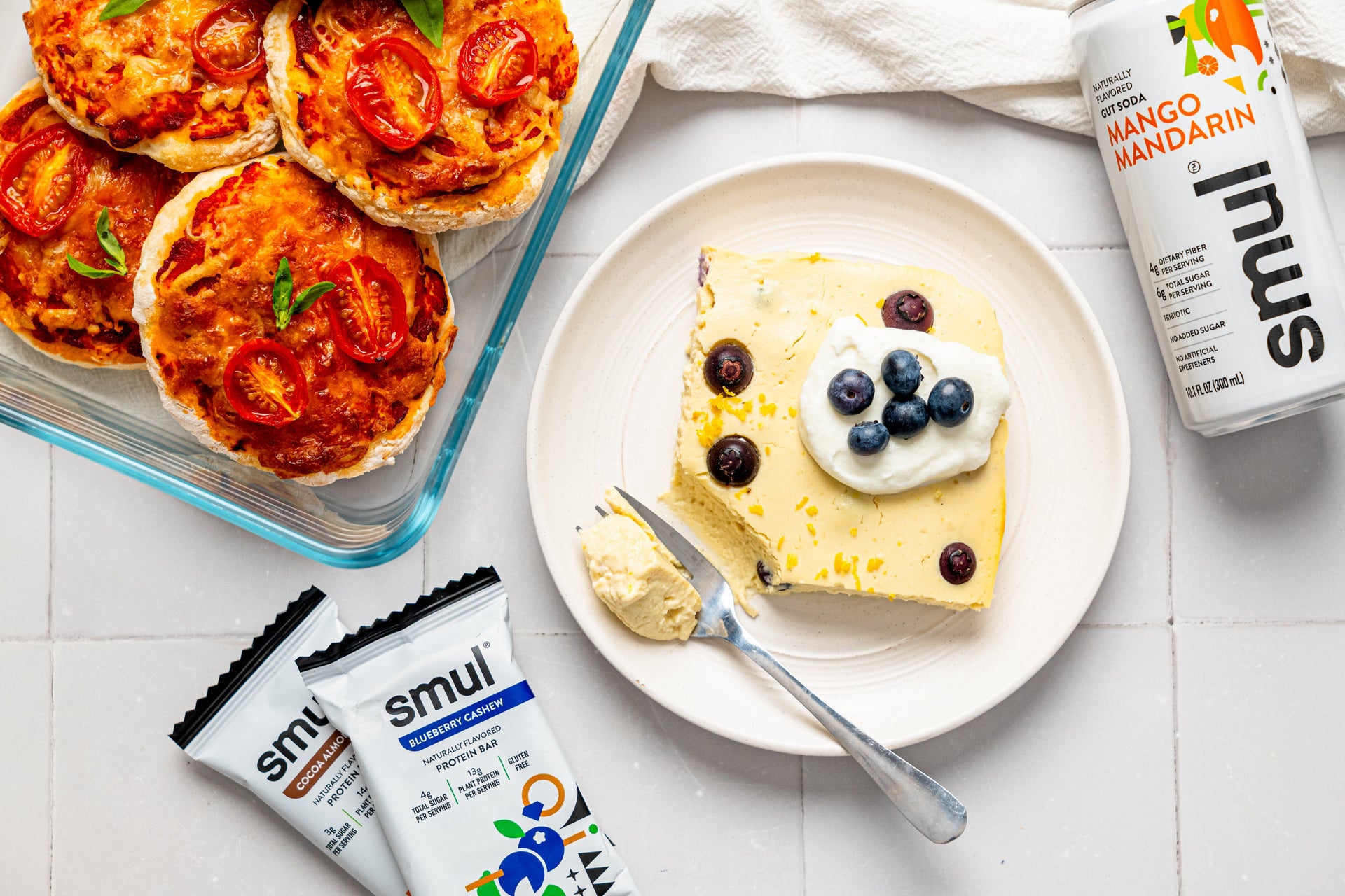 snack meal prep - yoghurt bake and mini yoghurt pizzas