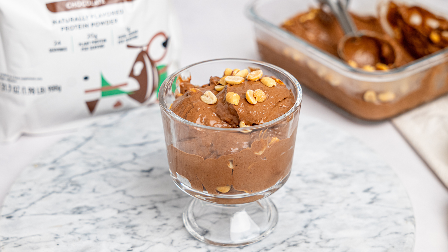 Chocolate Peanut Protein Nice Cream