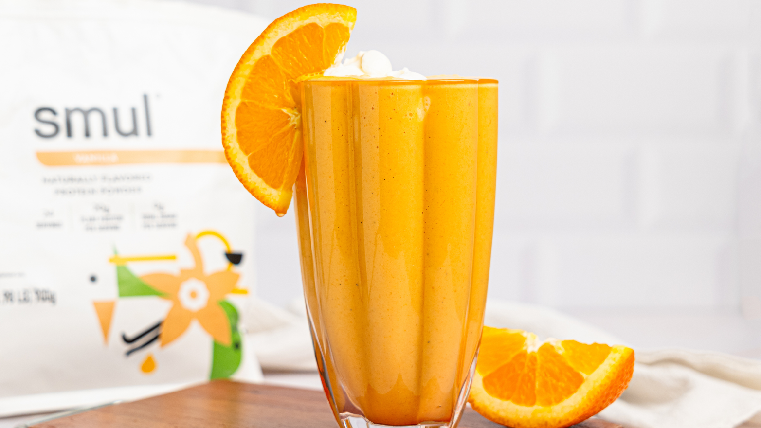 Meet our orange creamsicle smoothie.