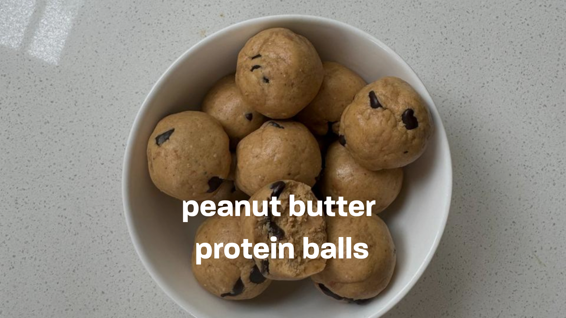 peanut butter protein balls