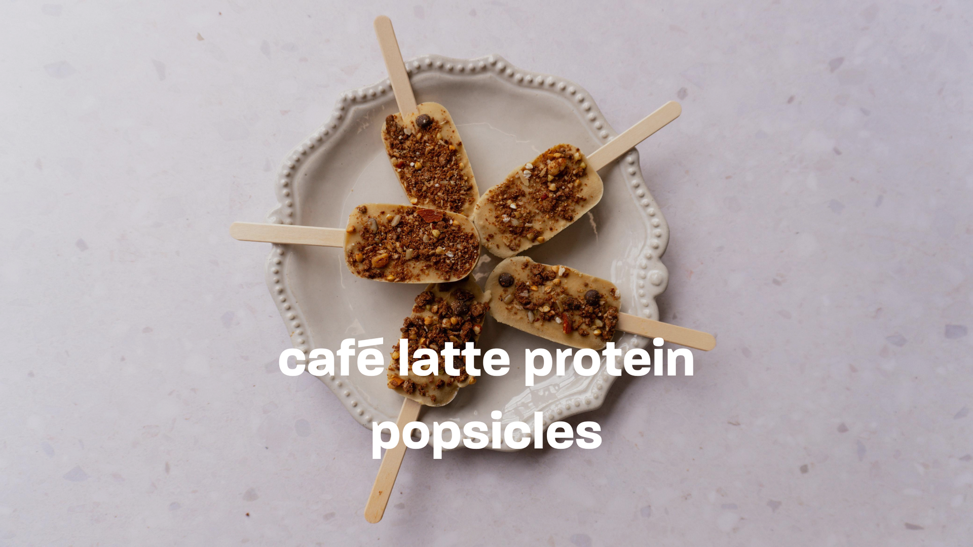 café latte protein popsicles