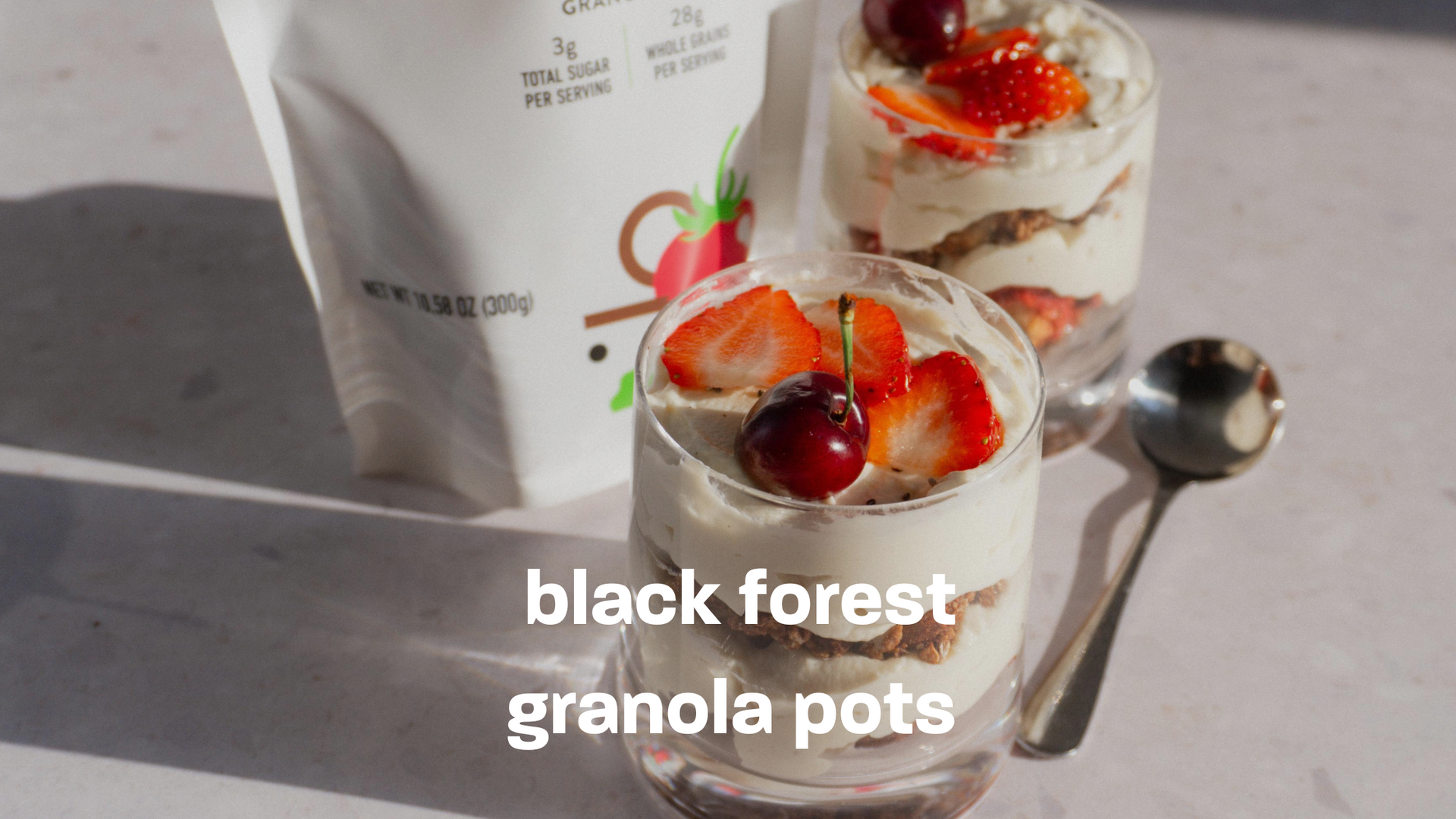 black forest granola pots