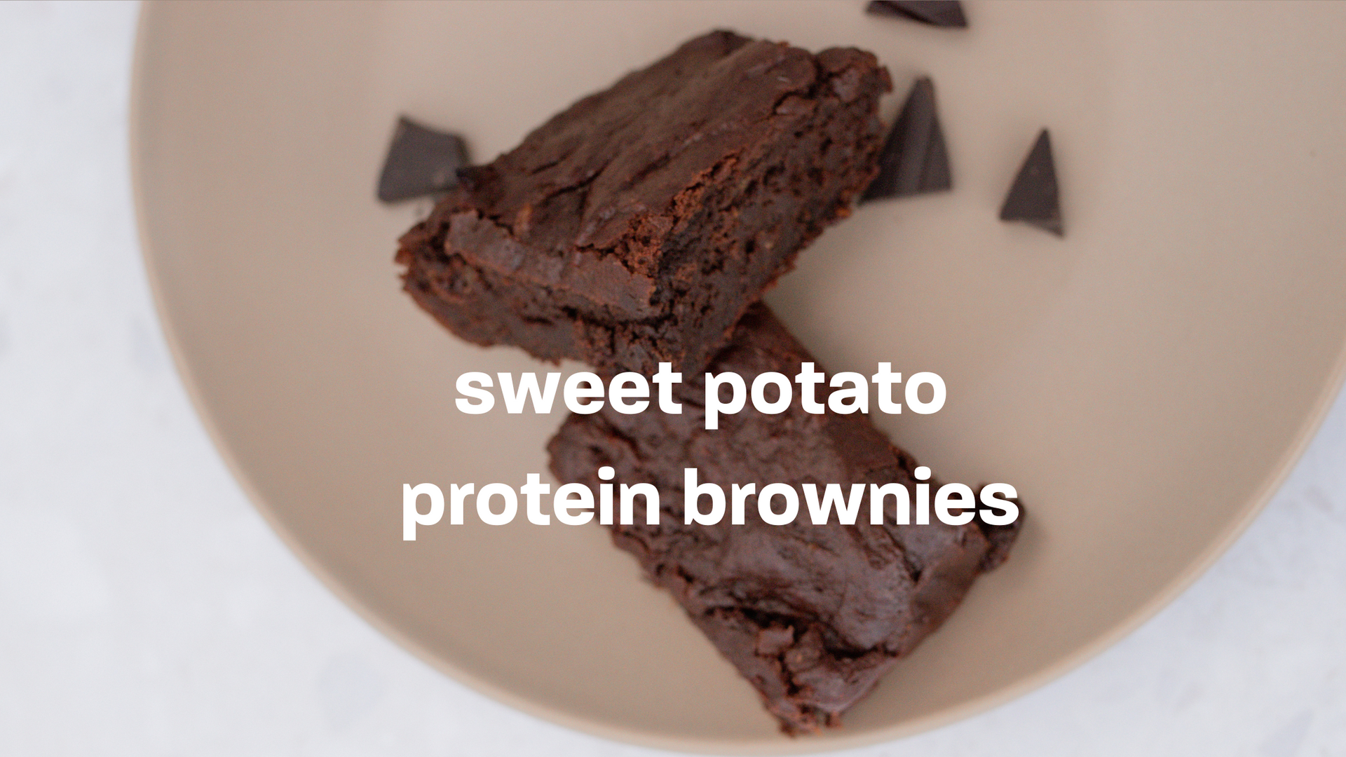 sweet potato protein brownies