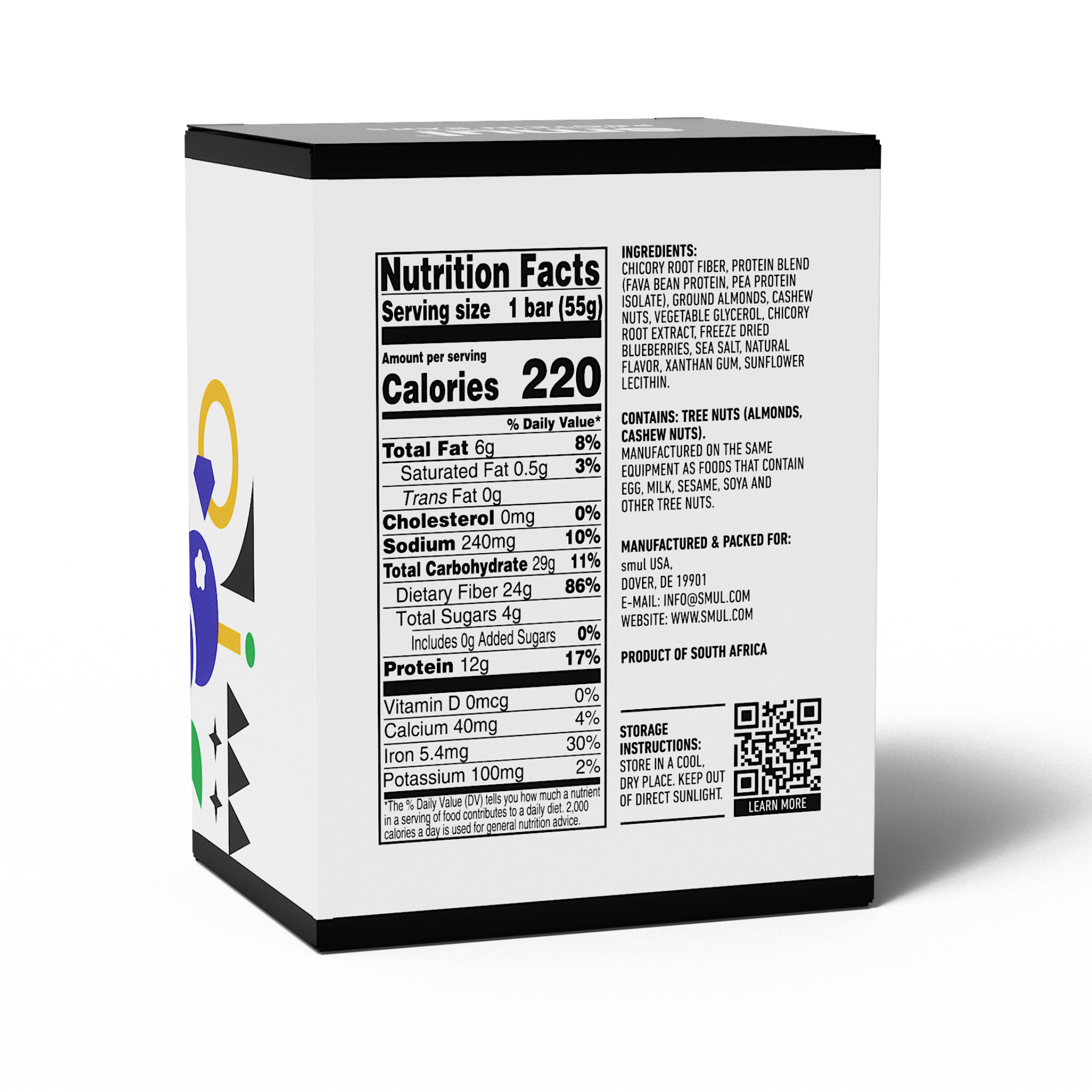 Blueberry Cashew Protein Bar (1's,5's,12's)