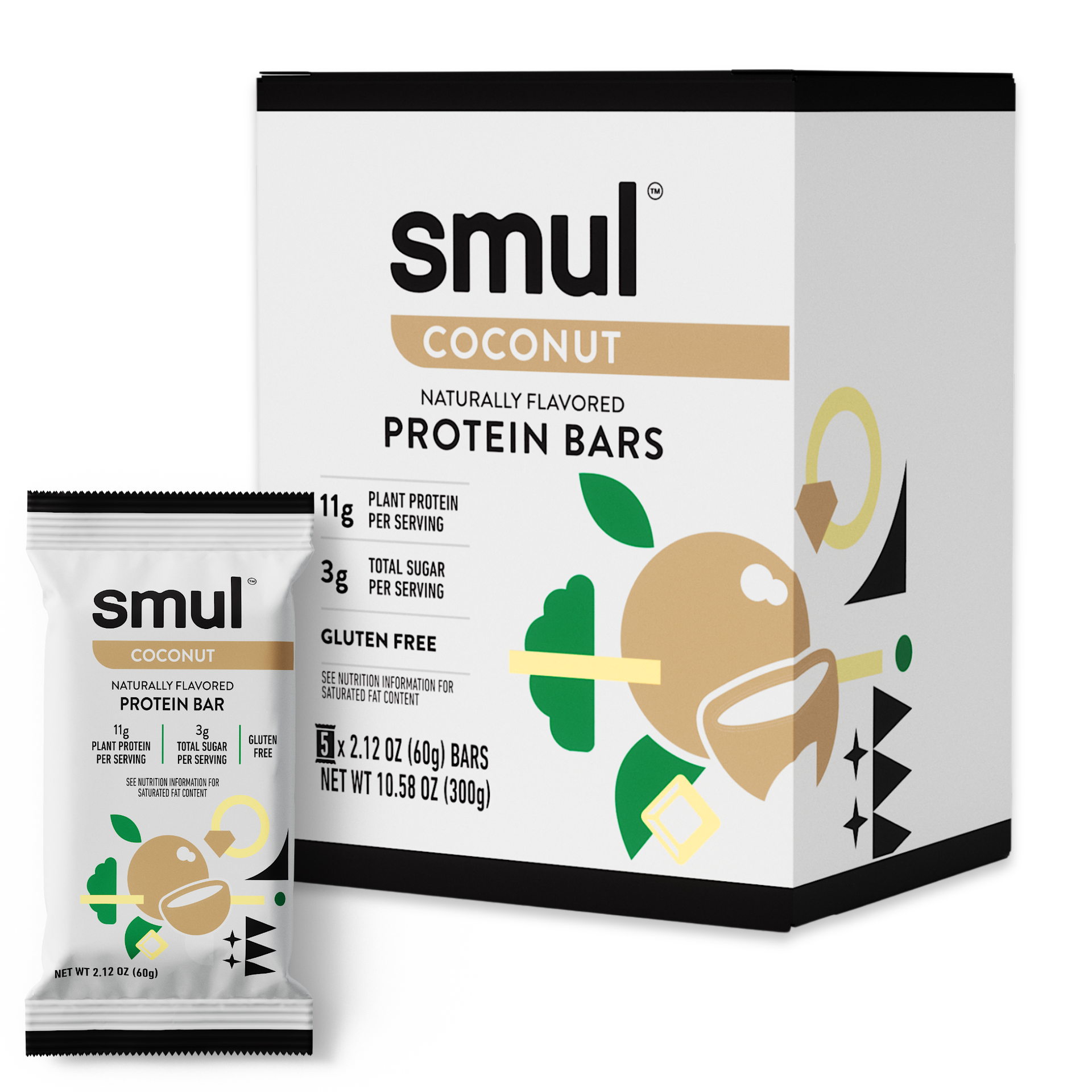 Coconut Protein Bar (1's,5's,12's)