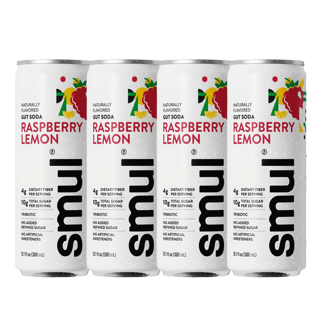 Raspberry Lemon Gut Soda - 4 Pack