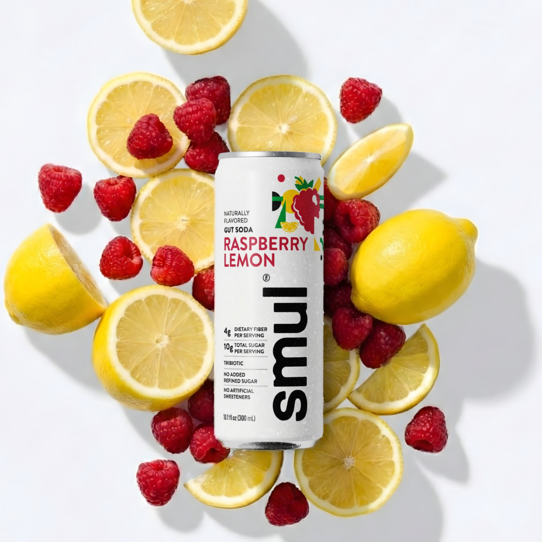 Raspberry Lemon Gut Soda - 4 Pack