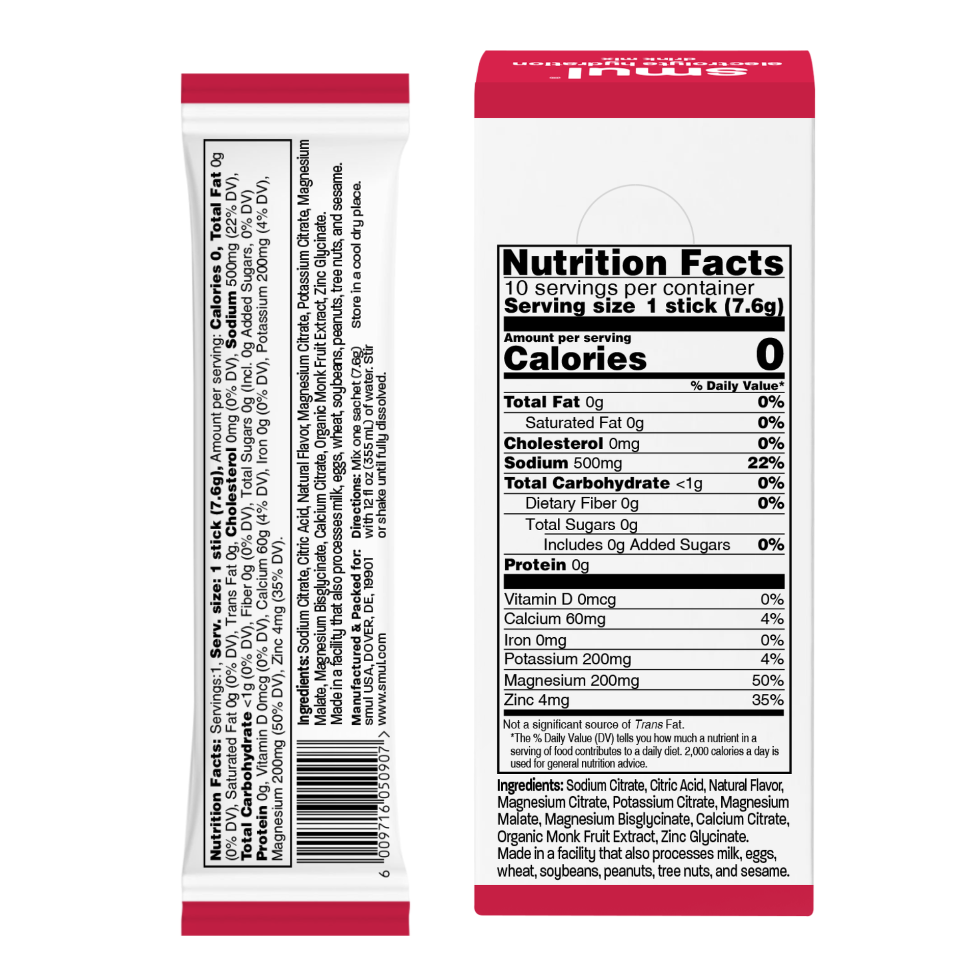 Raspberry Electrolytes - 10 stick pack