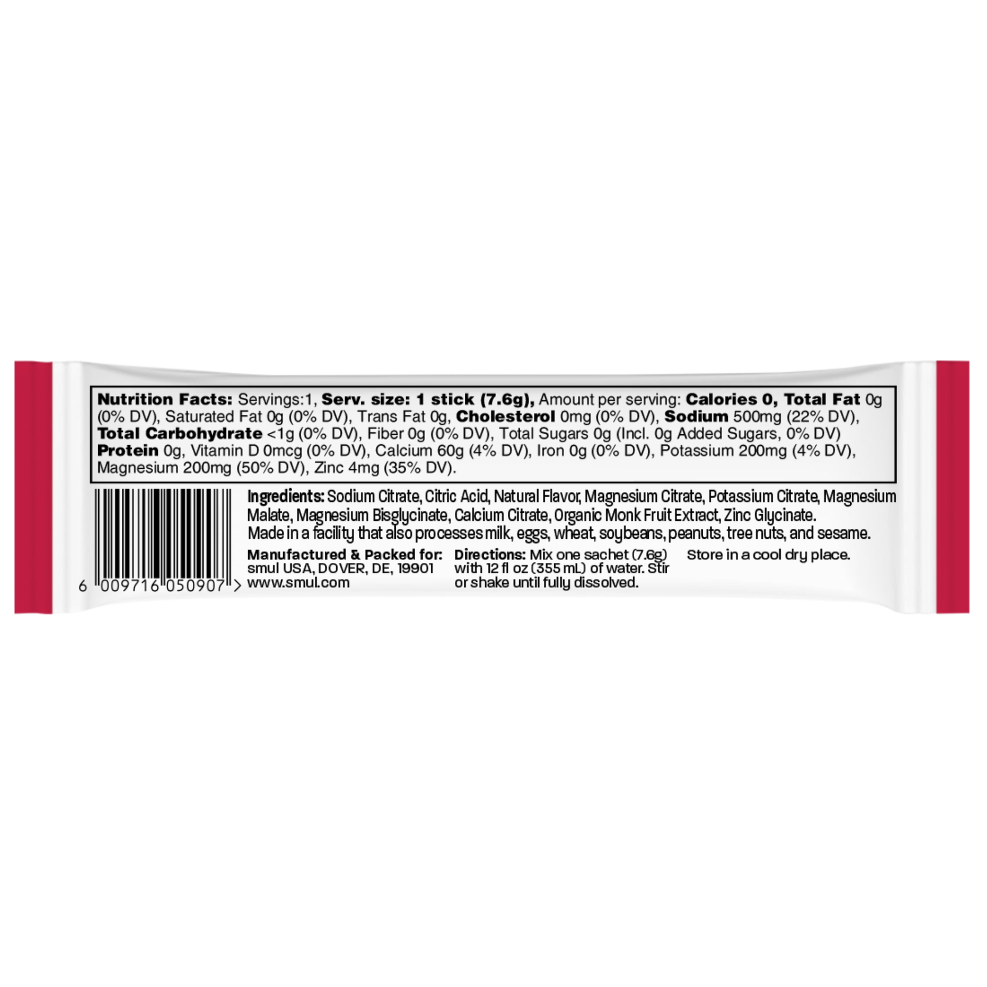 Raspberry Electrolytes - 10 stick pack