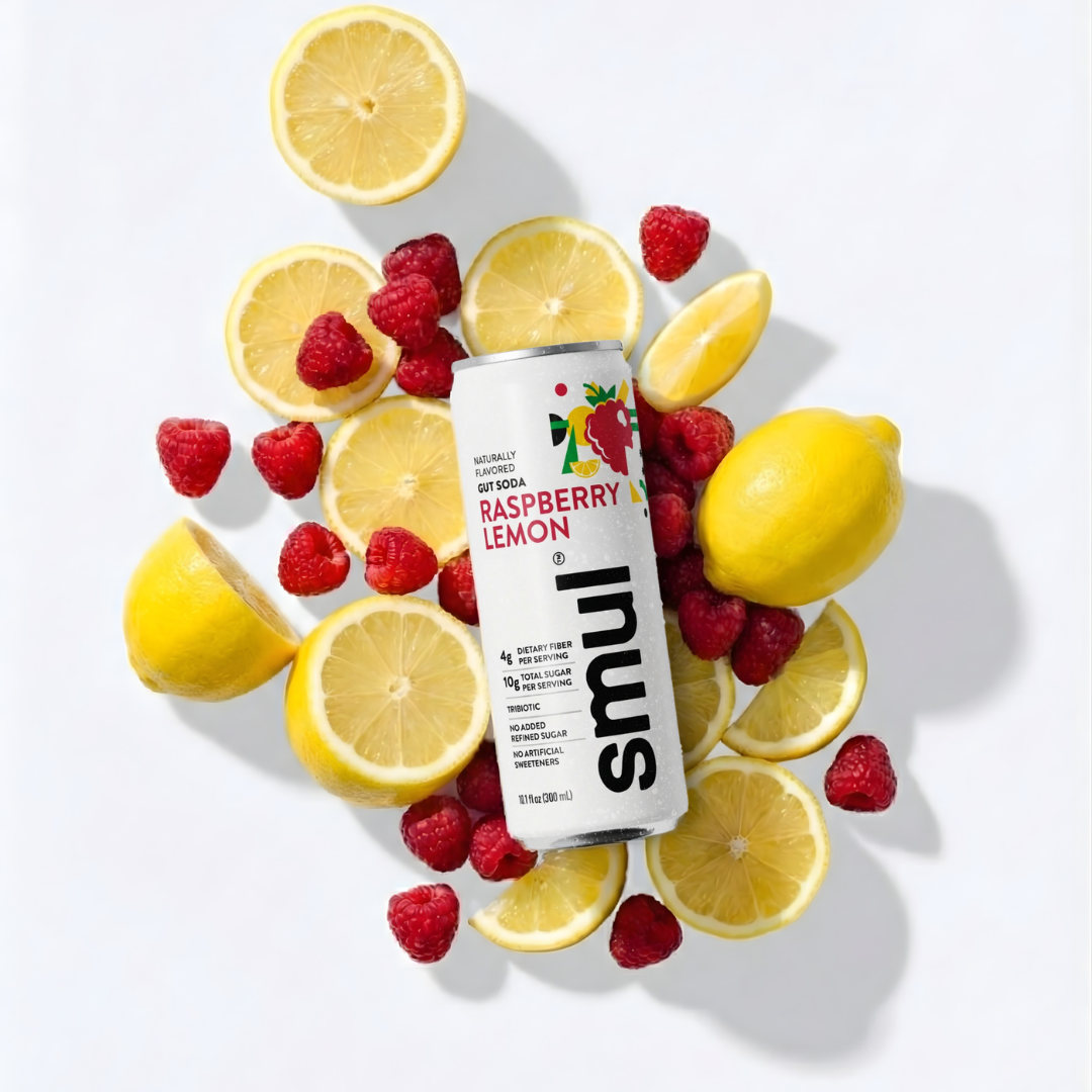 Raspberry Lemon Gut Soda - 4 Pack