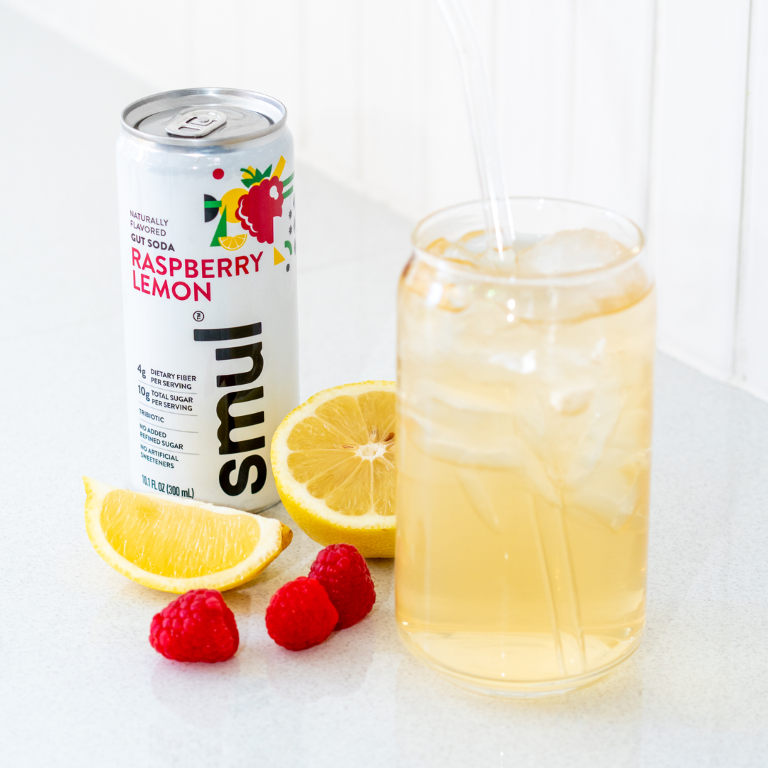 Raspberry Lemon Gut Soda - 4 Pack
